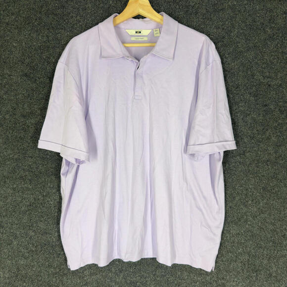 Joseph Abboud Other - Joseph Abboud Polo Shirt Men 2XL Purple Button Up Collared Short Sleeve Cotton